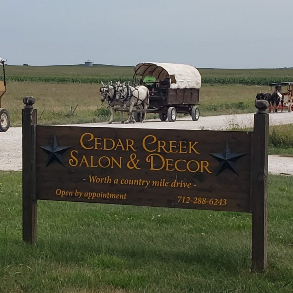 Cedar Creek Salon Decor